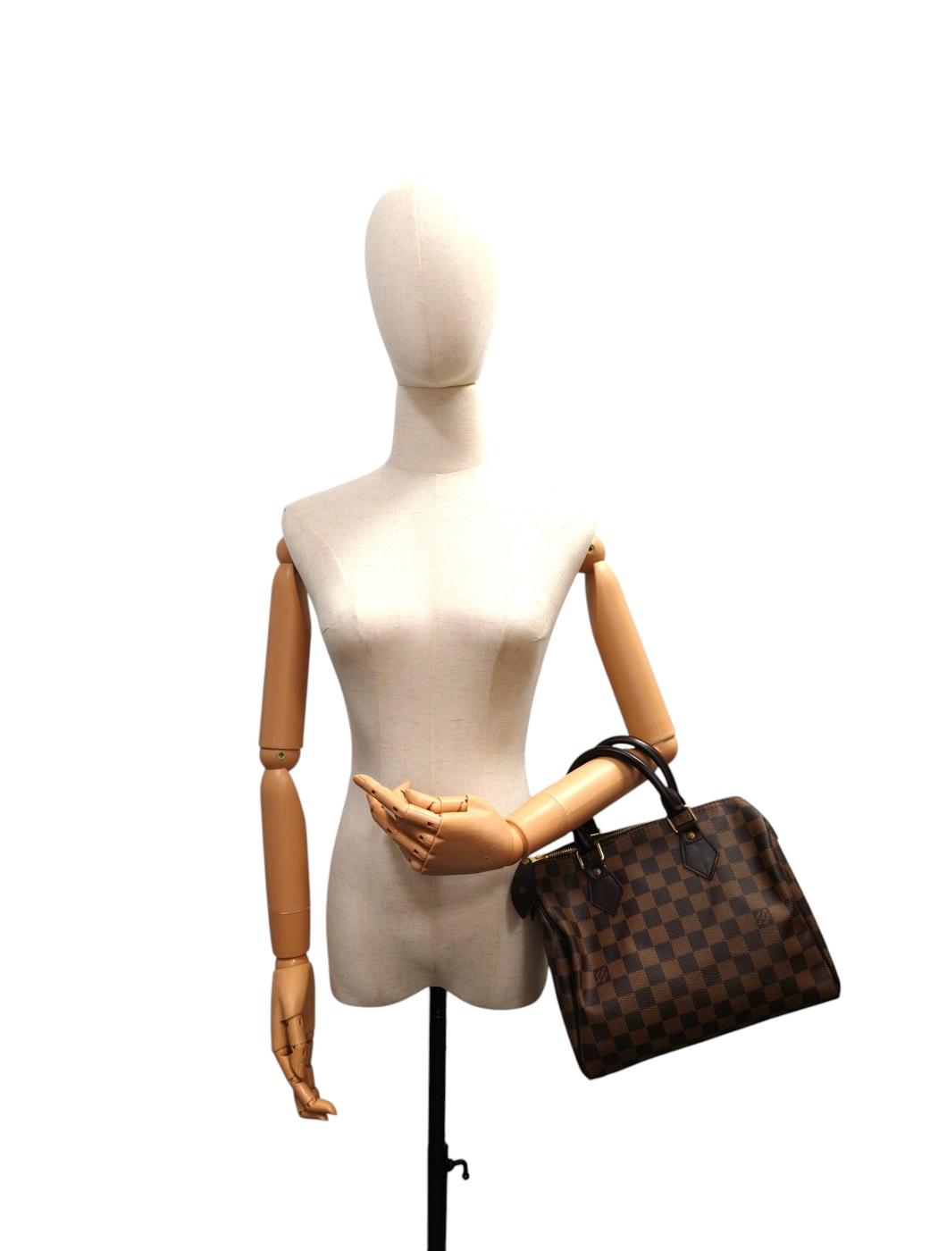 Louis Vuitton ルイヴィトン ダミエ スピーディ25 ハンドバッグ ブラウン 管理番号：11320