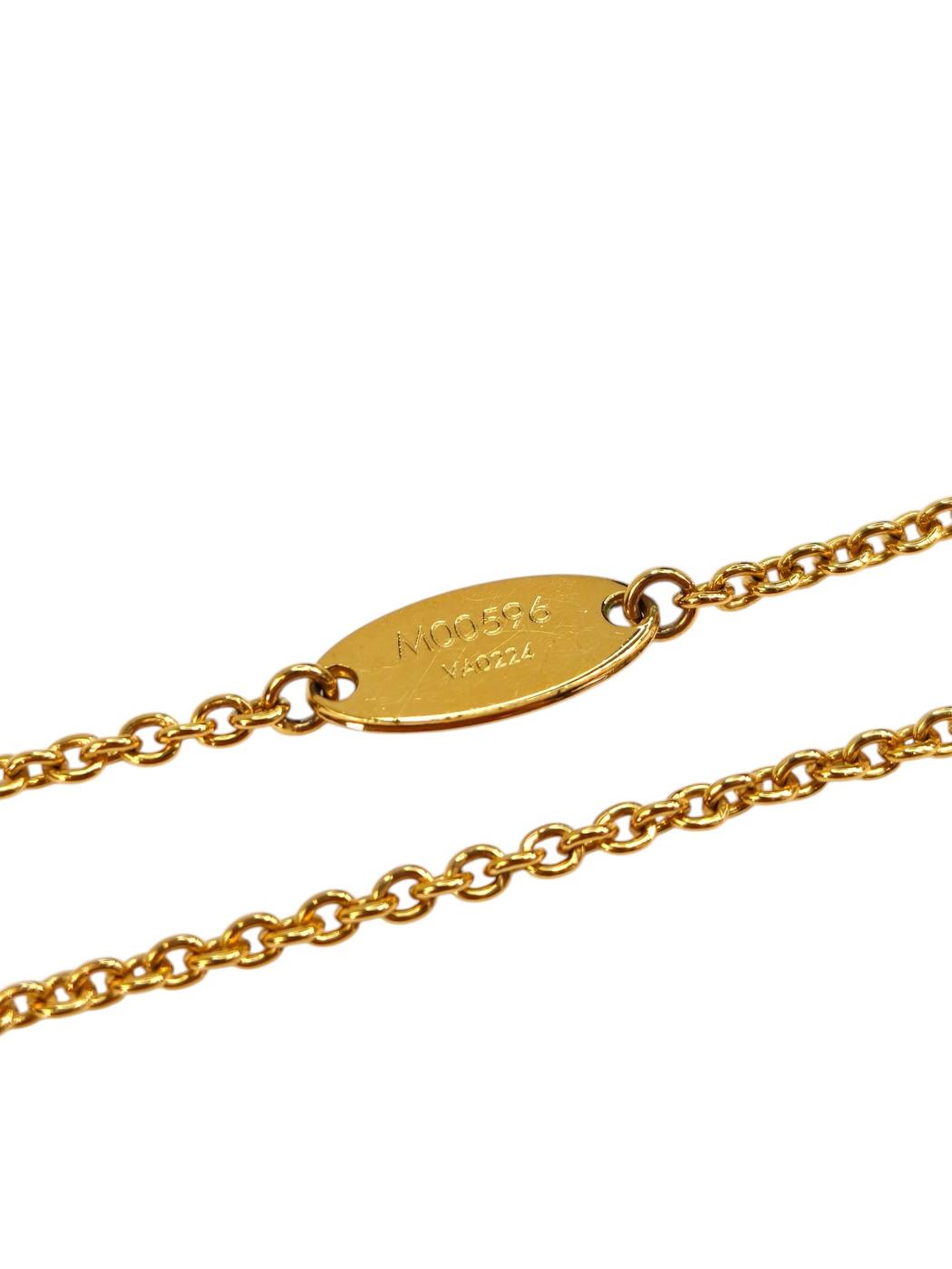Louis Vuitton ルイヴィトン LV アイコニック ネックレス ゴールド 管理番号：11324