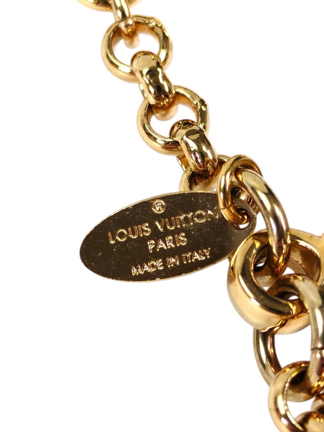 Louis Vuitton ルイヴィトン フルール ドゥ モノグラム バッグチャーム ゴールド×ブラック 管理番号：11335