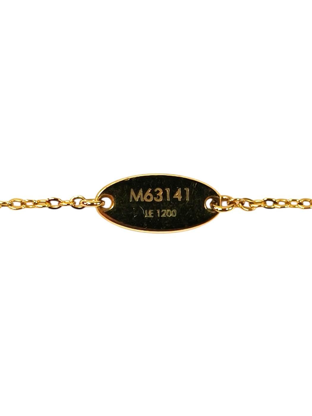 Louis Vuitton ルイヴィトン ナノグラム ネックレス ゴールド×シルバー 管理番号：11407