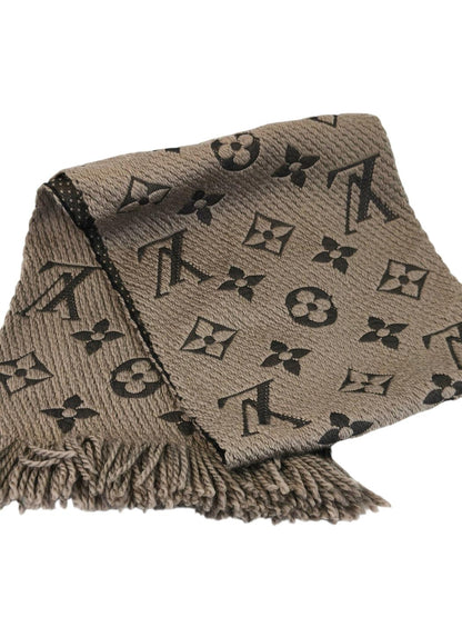 Louis Vuitton ルイ ヴィトン エシャルプ ロゴマニア マフラー グレー 管理番号：11433