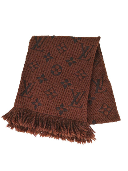 Louis Vuitton ルイ ヴィトン エシャルプ ロゴマニア マフラー ブラウン 管理番号：11434