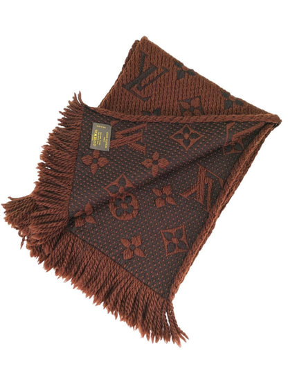 Louis Vuitton ルイ ヴィトン エシャルプ ロゴマニア マフラー ブラウン 管理番号：11434