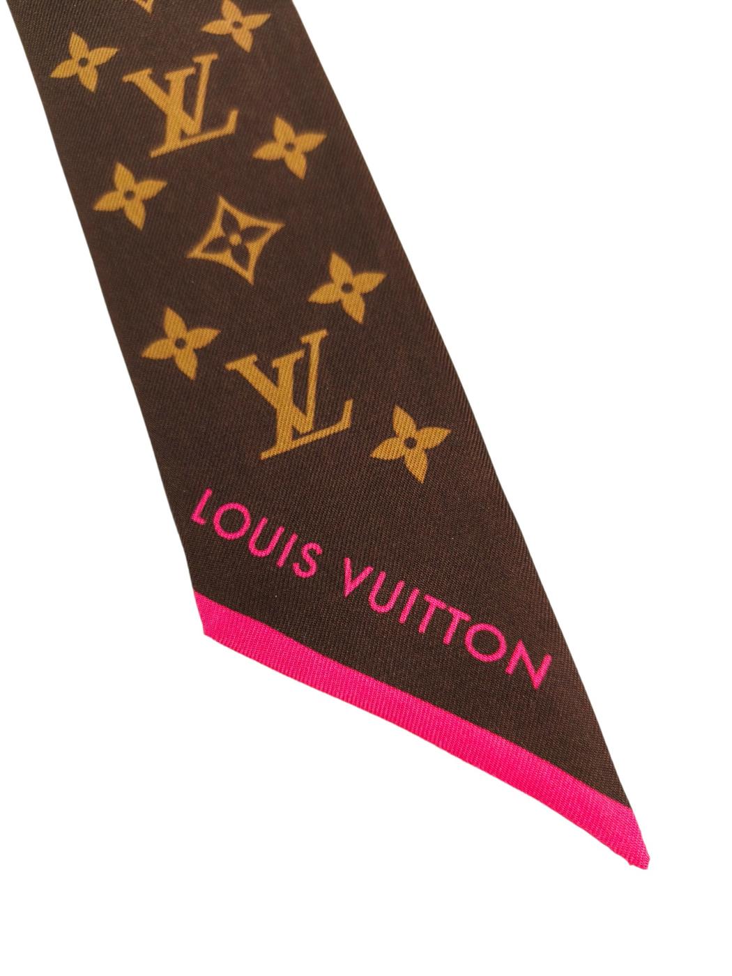 Louis Vuitton ルイ ヴィトン バンドーBBチェリーブロッサム スカーフ ブラウン 管理番号：11651