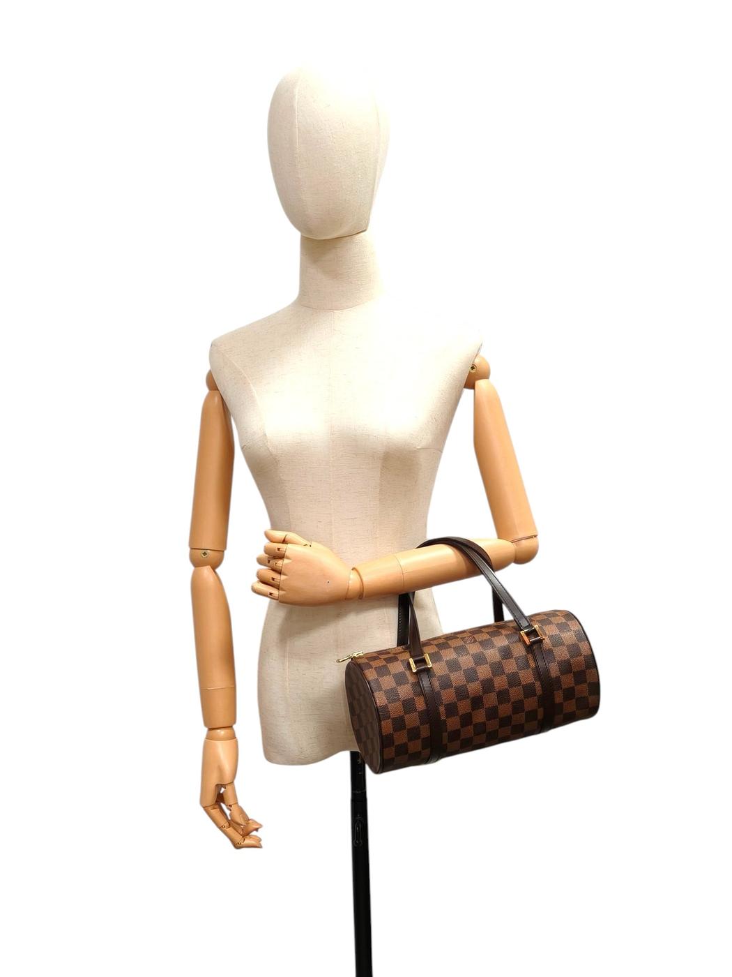 Louis Vuitton ルイ ヴィトン ダミエ パピヨン26 ハンドバッグ ブラウン 管理番号：11662