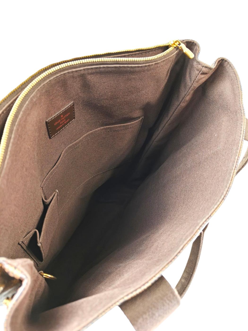 Louis Vuitton ルイ ヴィトン ダミエ カバ ボブール トートバッグ ブラウン 管理番号：11664