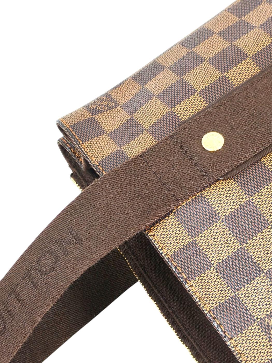 Louis Vuitton ルイ ヴィトン ダミエ カバ ボブール トートバッグ ブラウン 管理番号：11664
