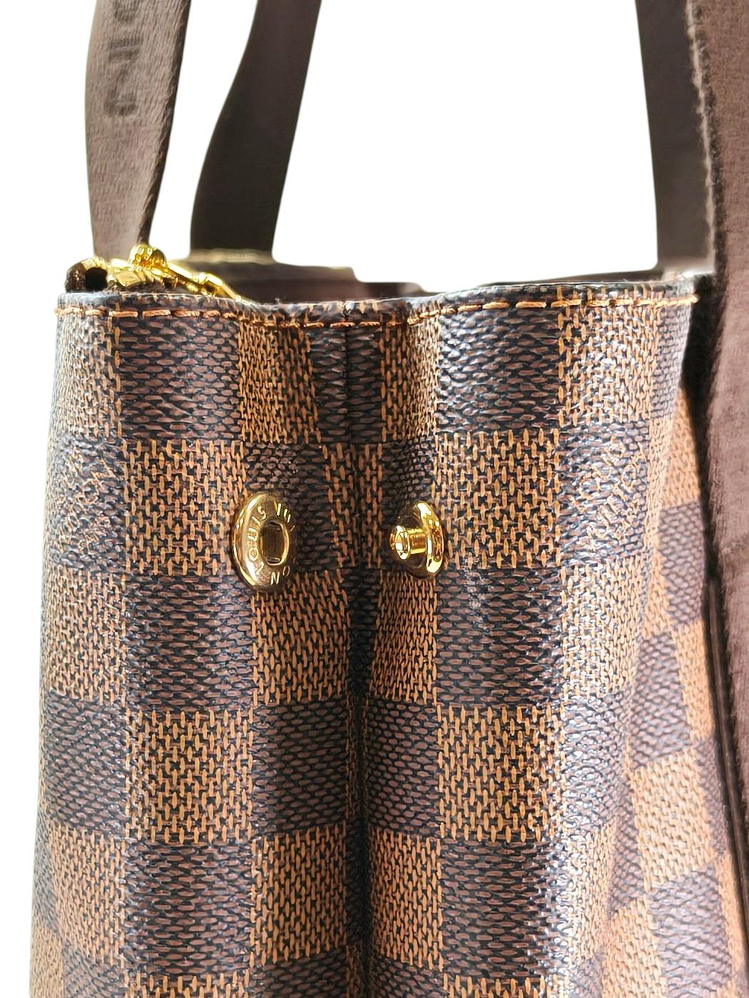 Louis Vuitton ルイ ヴィトン ダミエ カバ ボブール トートバッグ ブラウン 管理番号：11664