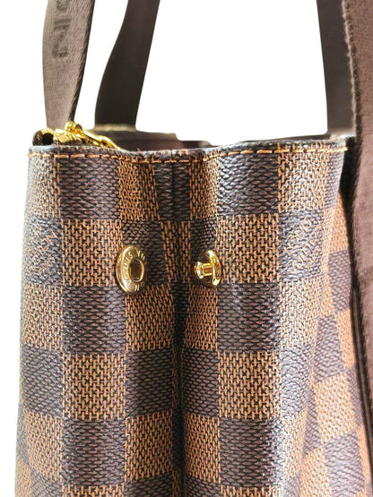 Louis Vuitton ルイ ヴィトン ダミエ カバ ボブール トートバッグ ブラウン 管理番号：11664