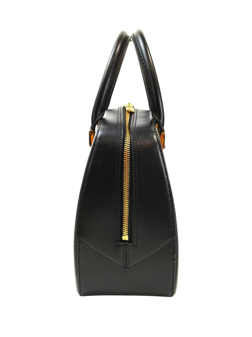 Louis Vuitton Epi Sablon Handbag Black Item Number: 11692