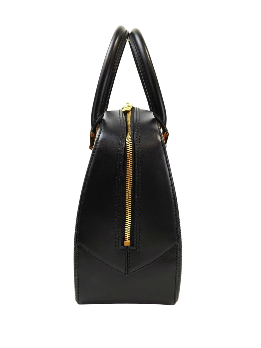 Louis Vuitton Epi Sablon Handbag Black Item Number: 11692