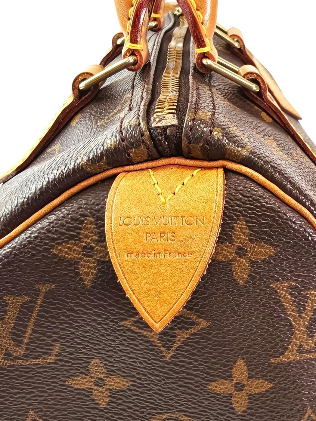 Louis Vuitton ルイ ヴィトン モノグラム スピーディ25 ハンドバッグ ブラウン  管理番号：11719