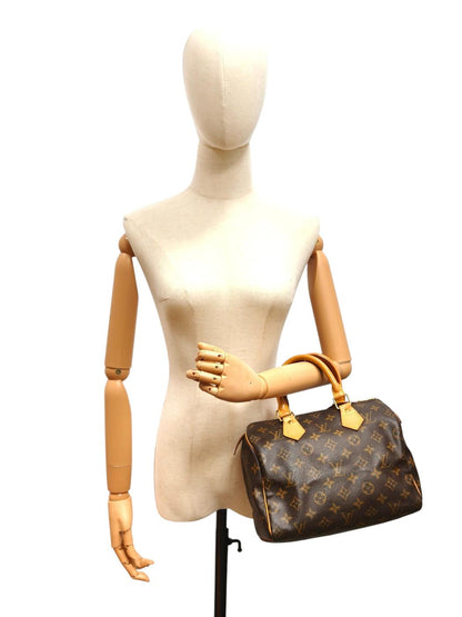 Louis Vuitton ルイ ヴィトン モノグラム スピーディ25 ハンドバッグ ブラウン  管理番号：11719