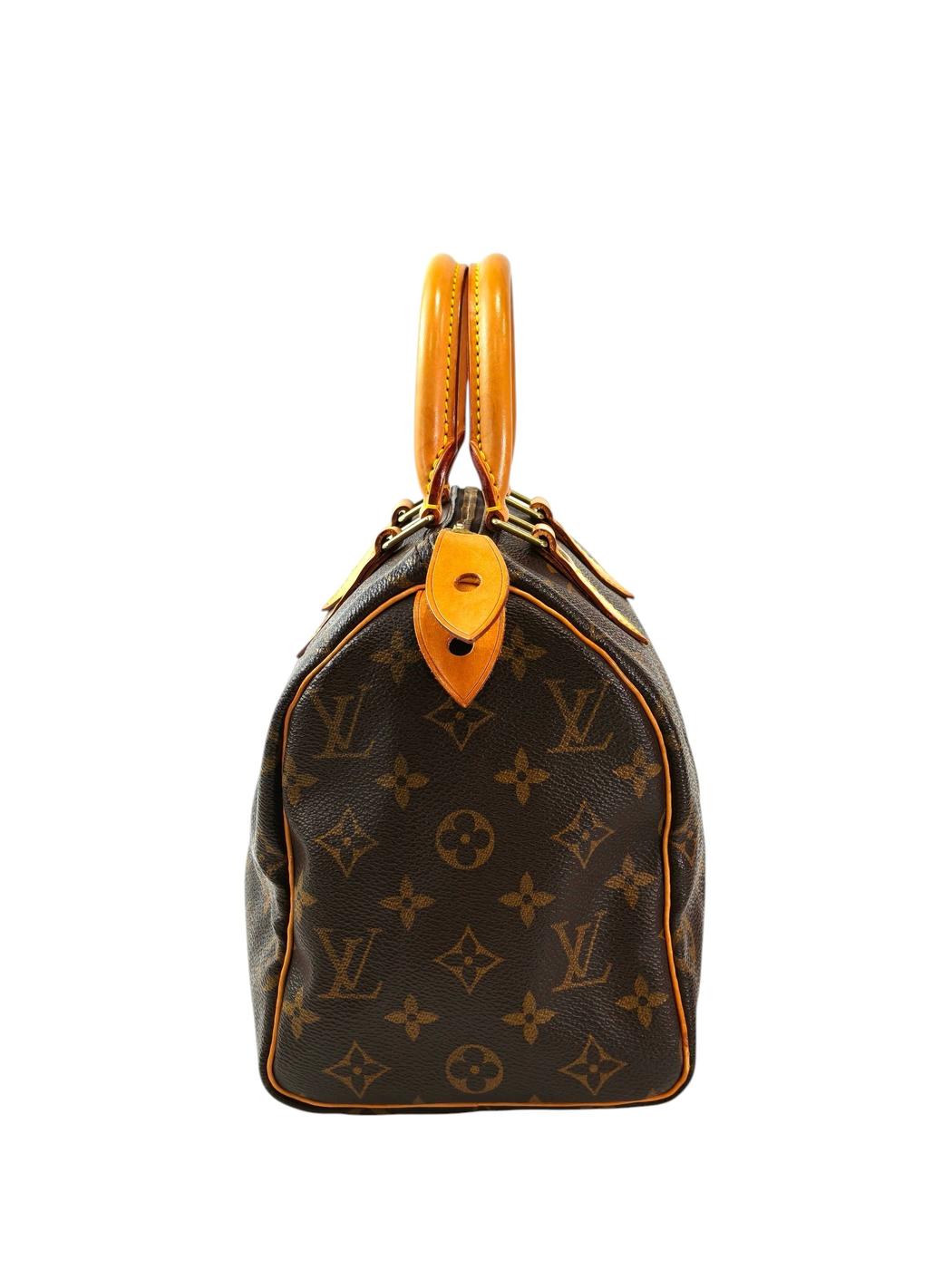 Louis Vuitton ルイ ヴィトン モノグラム スピーディ25 ハンドバッグ ブラウン  管理番号：11719