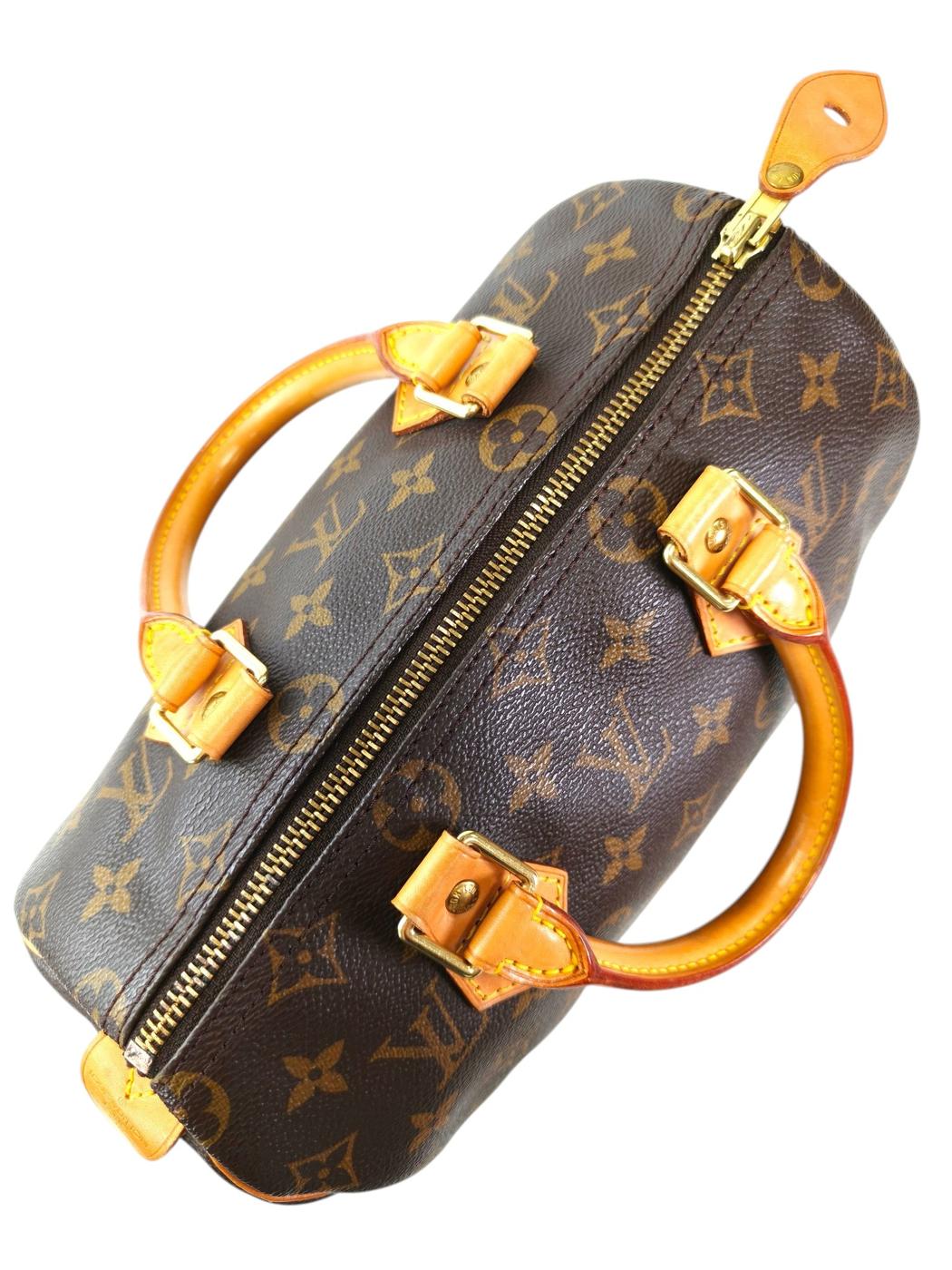 Louis Vuitton ルイ ヴィトン モノグラム スピーディ25 ハンドバッグ ブラウン  管理番号：11719