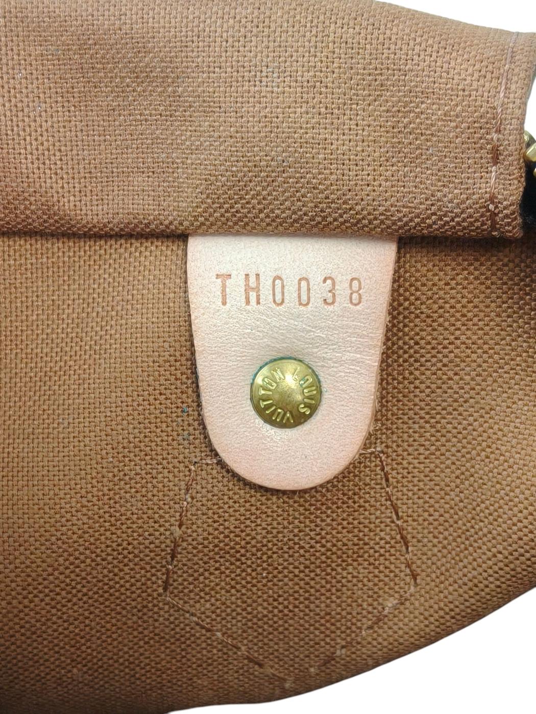 Louis Vuitton Monogram Speedy 30 M41526 TH0038 Brown 2008 Management No.: 11795