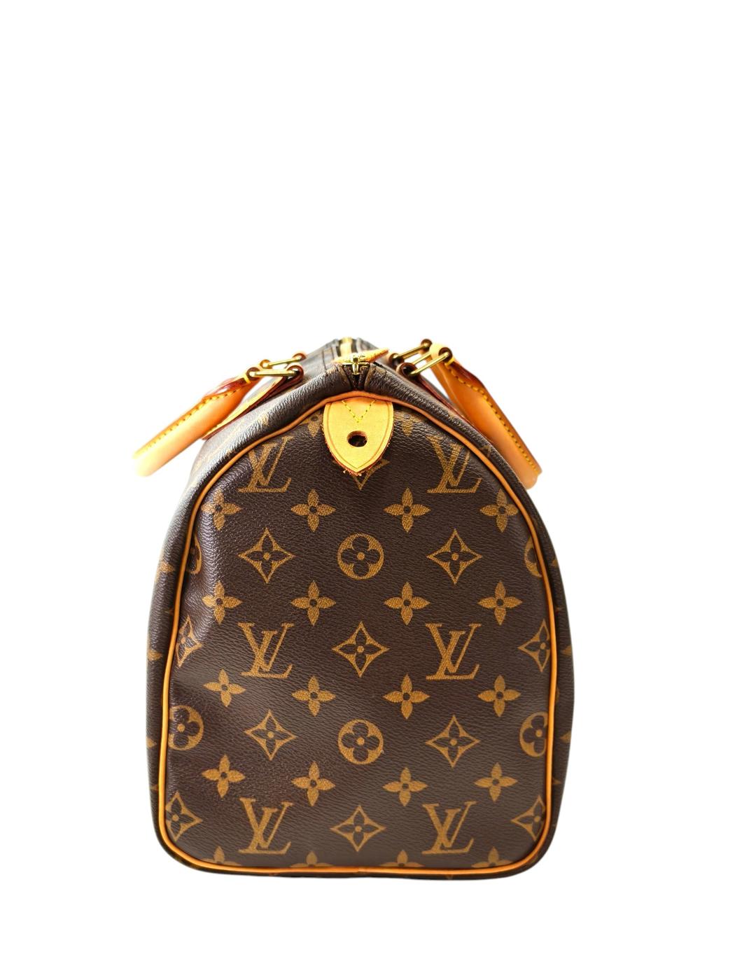 Louis Vuitton Monogram Speedy 30 M41526 TH0038 Brown 2008 Management No.: 11795