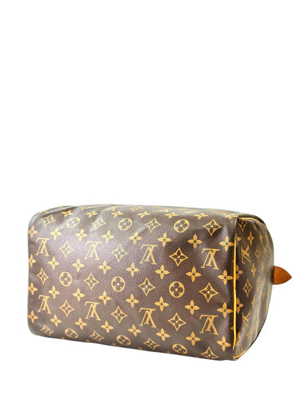 Louis Vuitton Monogram Speedy 30 M41526 TH0038 Brown 2008 Management No.: 11795