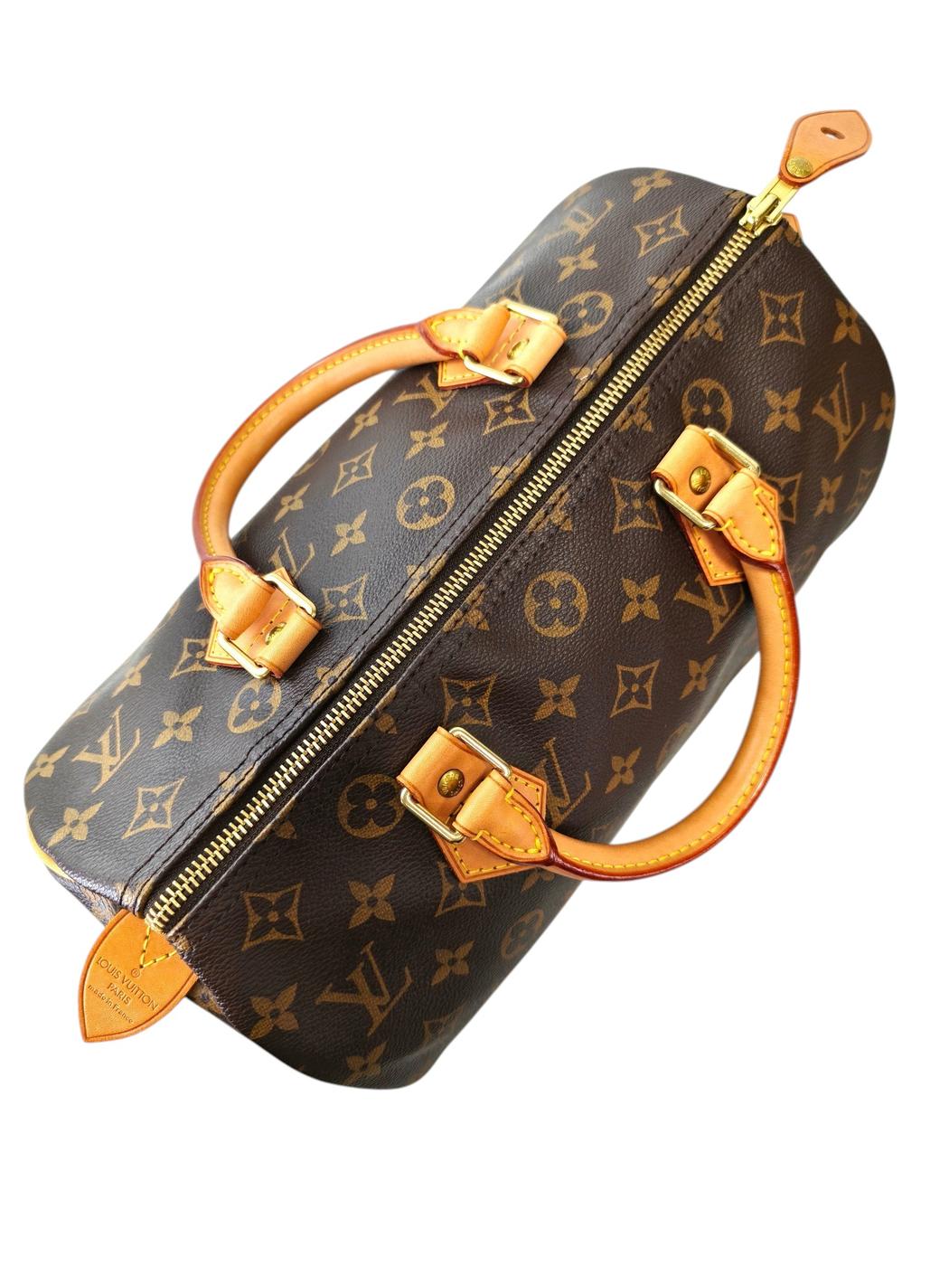 Louis Vuitton Monogram Speedy 30 M41526 TH0038 Brown 2008 Management No.: 11795