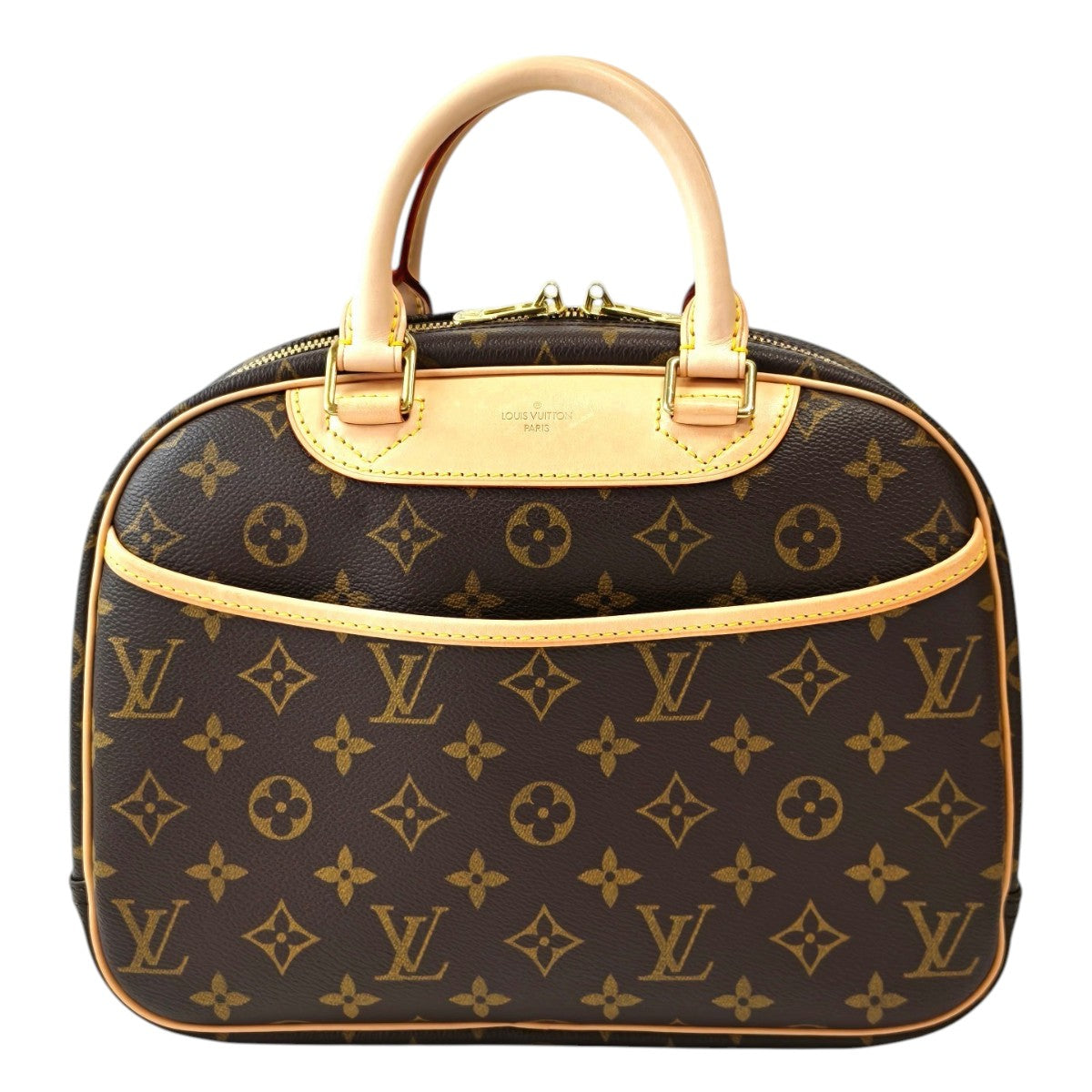 LV Louis Vuitton Monogram Trouville M42228 Handbag Brown Management Number: 11834