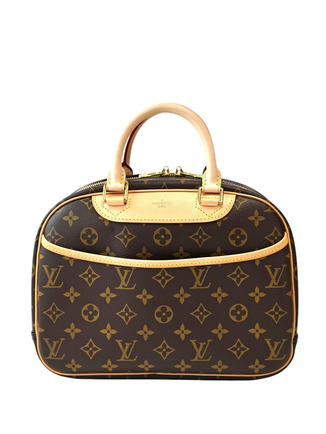 LV Louis Vuitton Monogram Trouville M42228 Handbag Brown Management Number: 11834