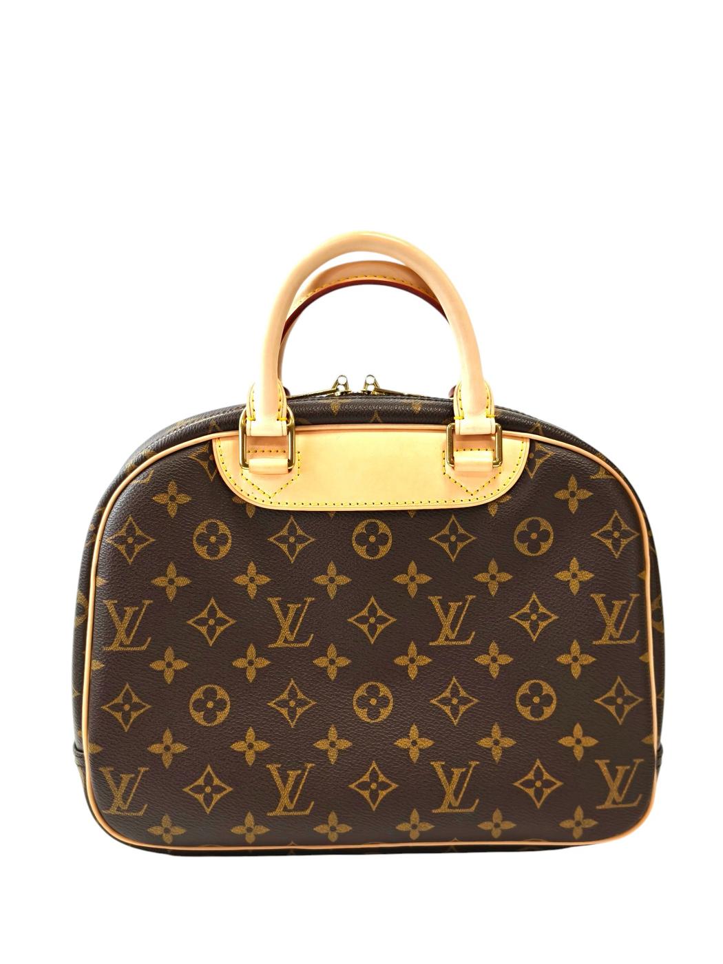 LV Louis Vuitton Monogram Trouville M42228 Handbag Brown Management Number: 11834