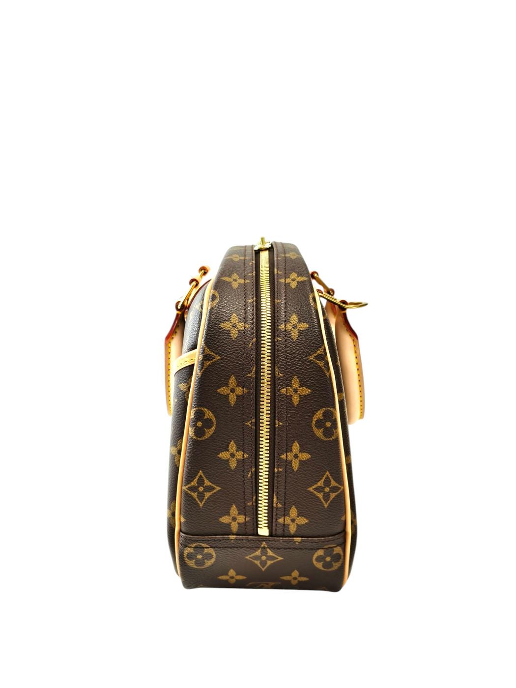 LV Louis Vuitton Monogram Trouville M42228 Handbag Brown Management Number: 11834