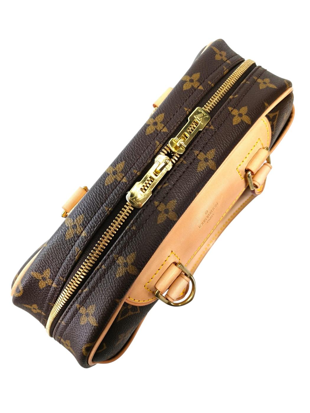 LV Louis Vuitton Monogram Trouville M42228 Handbag Brown Management Number: 11834