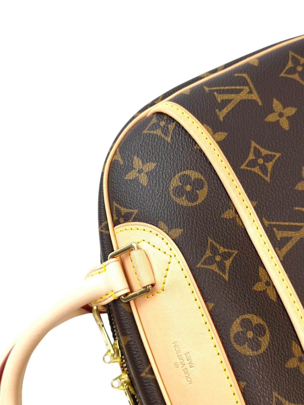 LV Louis Vuitton Monogram Trouville M42228 Handbag Brown Management Number: 11834