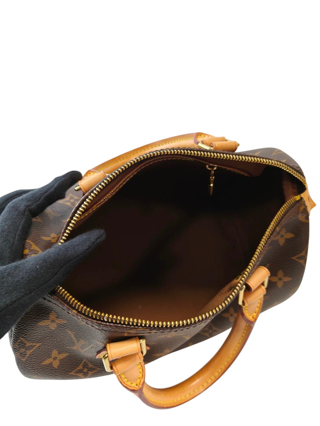 Louis Vuitton Speedy 25 Monogram M41109 Handbag Brown Management Number: 11845