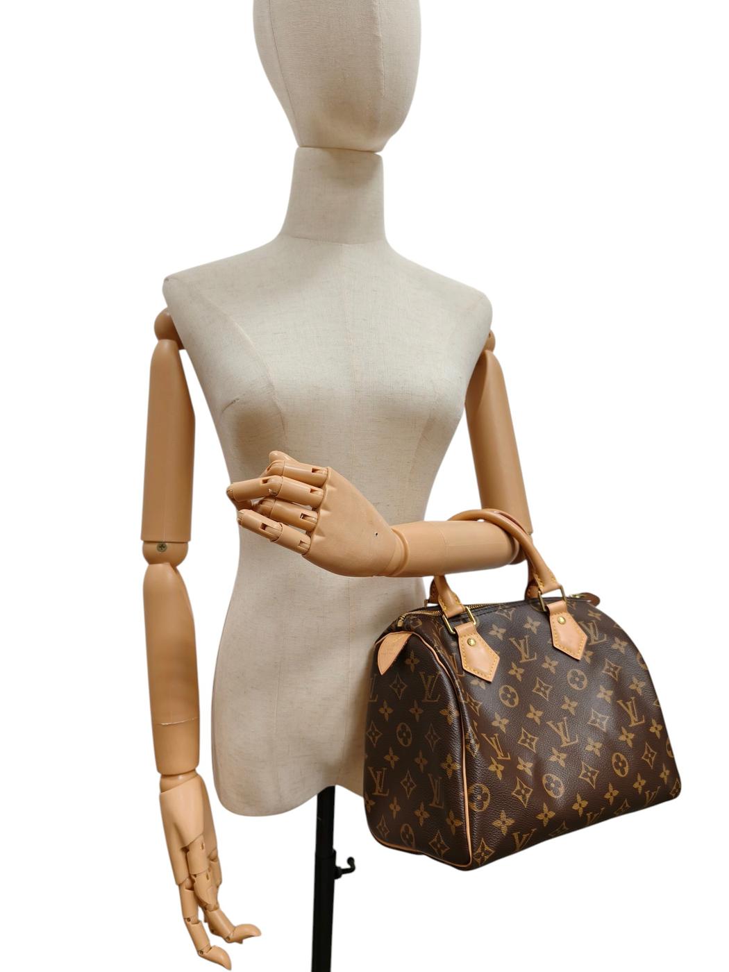 Louis Vuitton Speedy 25 Monogram M41109 Handbag Brown Management Number: 11845