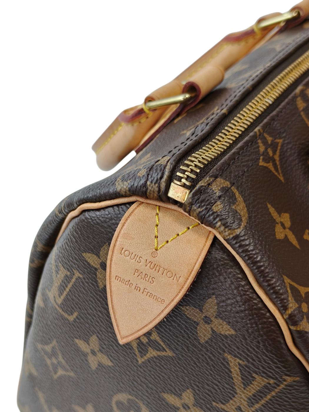 Louis Vuitton Speedy 25 Monogram M41109 Handbag Brown Management Number: 11845