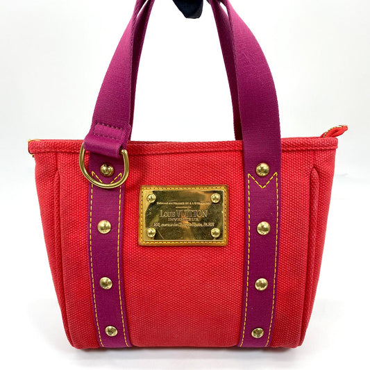 LOUIS VUITTON ルイヴィトン アンティグア カバ PM ハンドバッグ トートバッグ ピンク 管理番号：6250