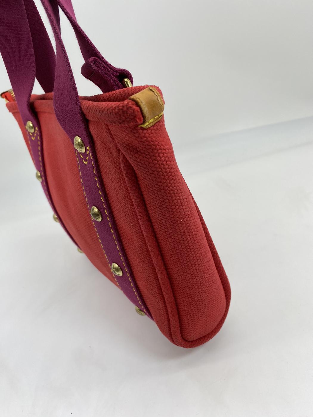 LOUIS VUITTON ルイヴィトン アンティグア カバ PM ハンドバッグ トートバッグ ピンク 管理番号：6250