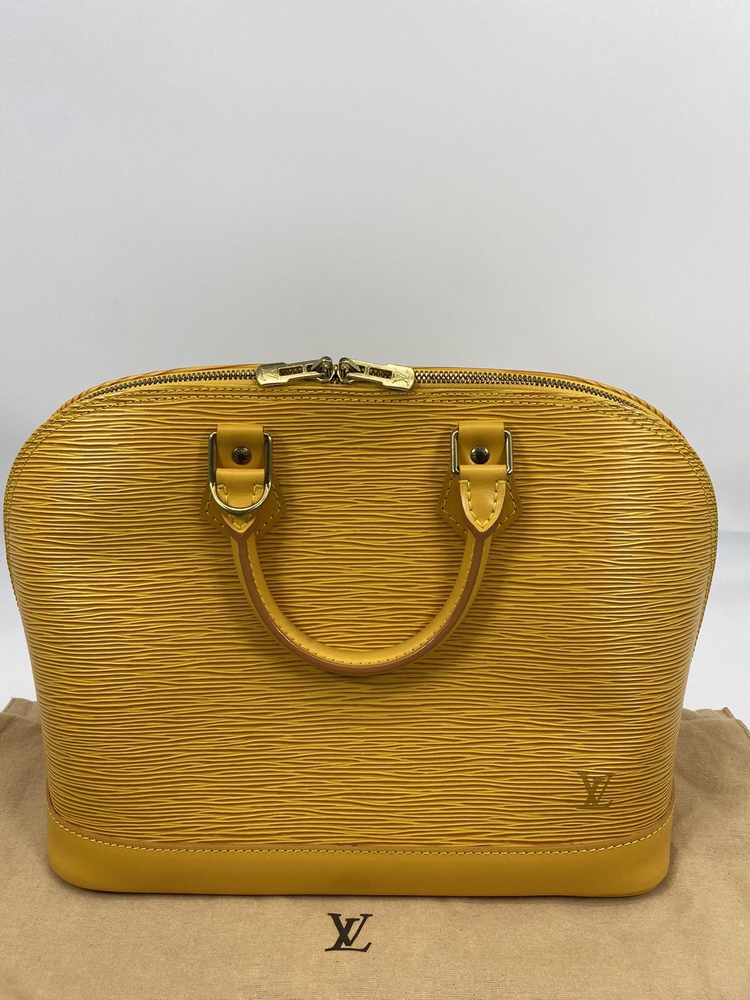 LOUIS VUITTON ルイ・ヴィトン アルマ バッグ エピ M52149イエロー 管理番号：6854