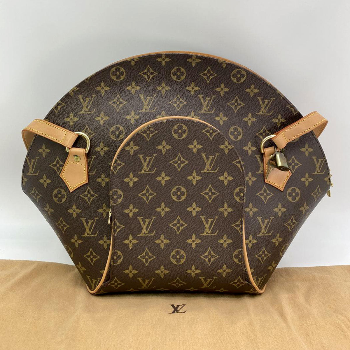 路易威登 Monogram Ellipse 购物单肩包，半肩包，M51128，带锁，参考编号：8786