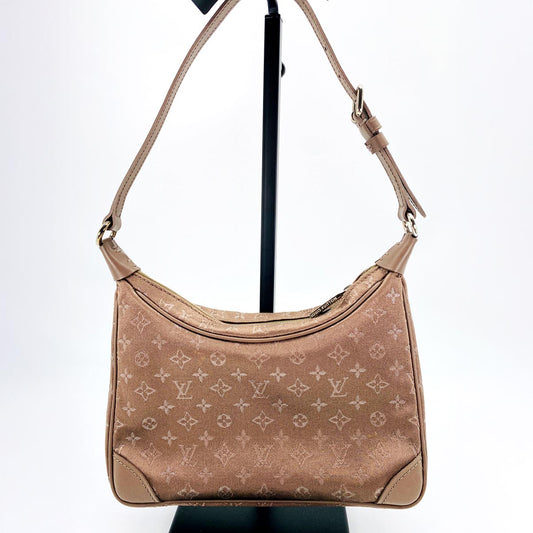 ルイ・ヴィトン リトルブローニュ モノグラムサテン ハンドバッグ バッグ レディース M92143 管理番号：8910