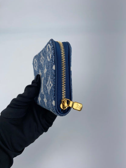 Louis Vuitton  ジッピー・コインパース 財布 カードケース コインケース M81185 デニム 管理番号：9237