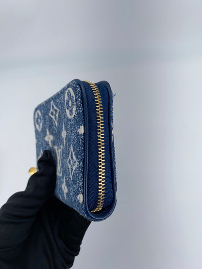 Louis Vuitton  ジッピー・コインパース 財布 カードケース コインケース M81185 デニム 管理番号：9237