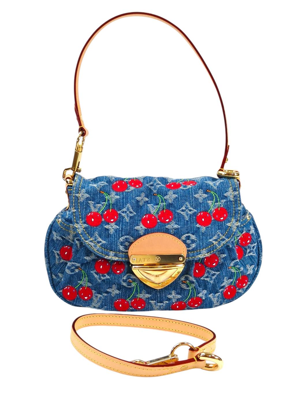 Louis Vuitton ルイヴィトン LV×TM サンセット チェリー ショルダーバッグ ブルー 管理番号：9560