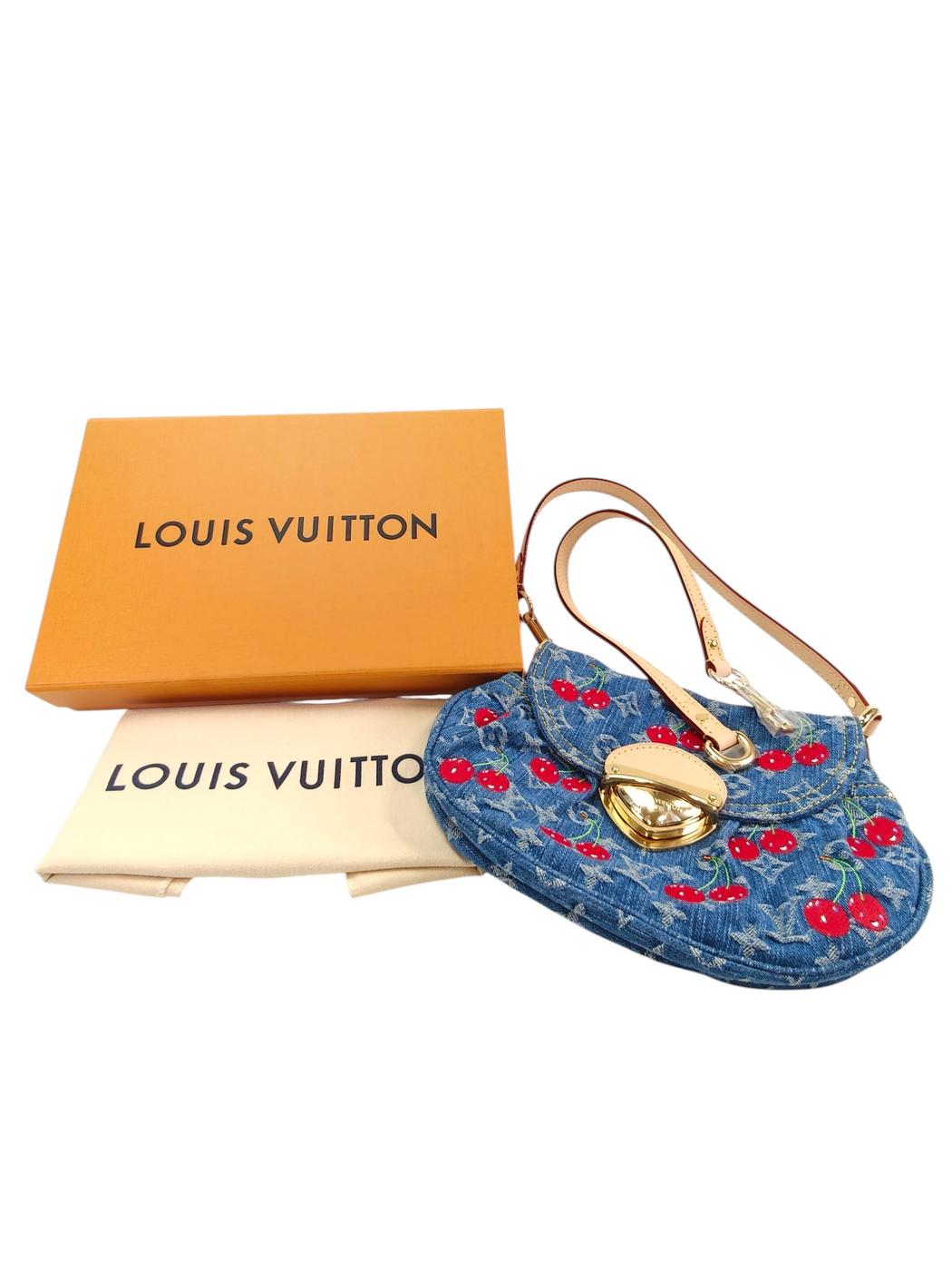 Louis Vuitton ルイヴィトン LV×TM サンセット チェリー ショルダーバッグ ブルー 管理番号：9560