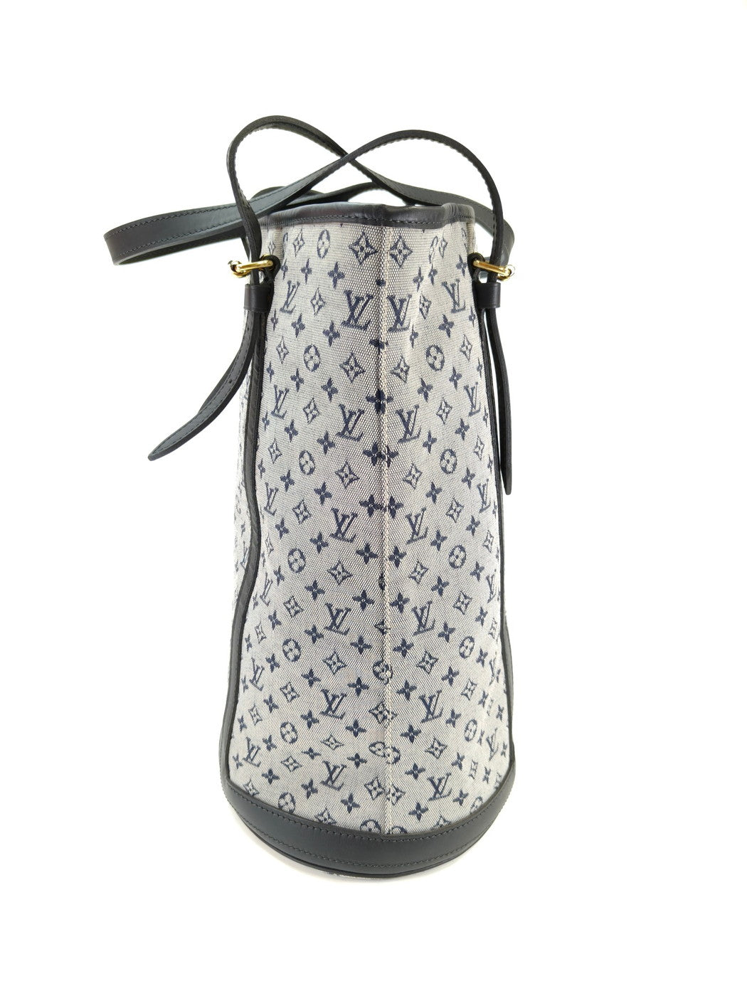 LOUIS VUITTON ルイヴィトン モノグラム・ミニ バケットGM トートバッグ FL0054 ネイビー 管理番号：9655