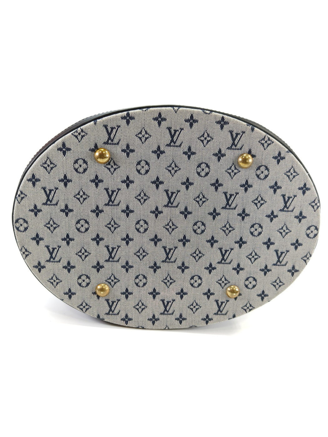 LOUIS VUITTON ルイヴィトン モノグラム・ミニ バケットGM トートバッグ FL0054 ネイビー 管理番号：9655