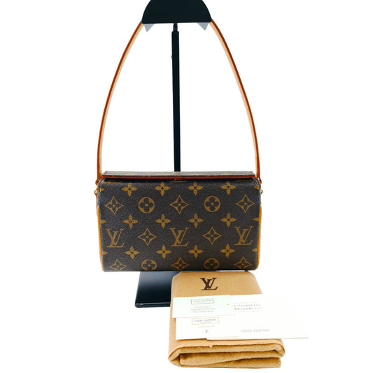 LOUIS VUITTON ルイ・ヴィトン モノグラム レシタル ワンショルダー ハンドバッグ M51900　 管理番号：9743