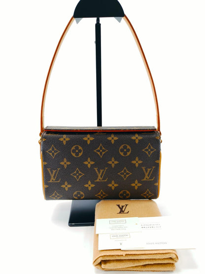LOUIS VUITTON ルイ・ヴィトン モノグラム レシタル ワンショルダー ハンドバッグ M51900　 管理番号：9743