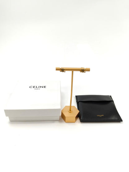 CELINE 耳环 461CY6BRA.35OR Triomphe 标志耳钉 金色 控制编号：10090