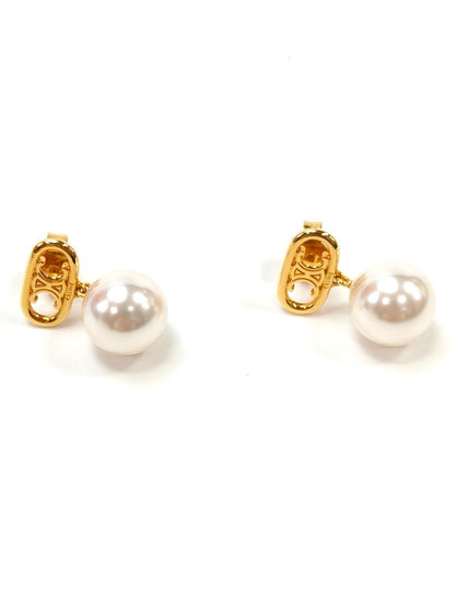 CELINE Les Perles Earrings, Pearl Triomphe, Gold, Reference Number: 10261