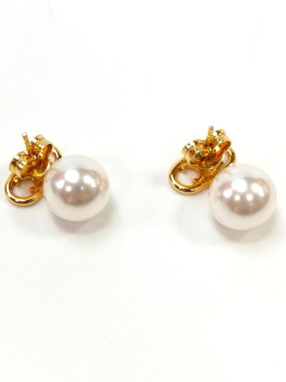 CELINE Les Perles Earrings, Pearl Triomphe, Gold, Reference Number: 10261