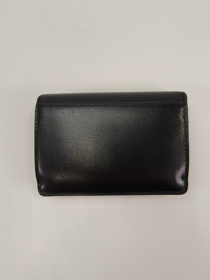 CELINE Triomphe Bifold Card Case/Card Holder/Business Card Case, Black. Reference Number: 10340.
