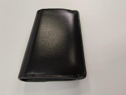 CELINE Triomphe Bifold Card Case/Card Holder/Business Card Case, Black. Reference Number: 10340.